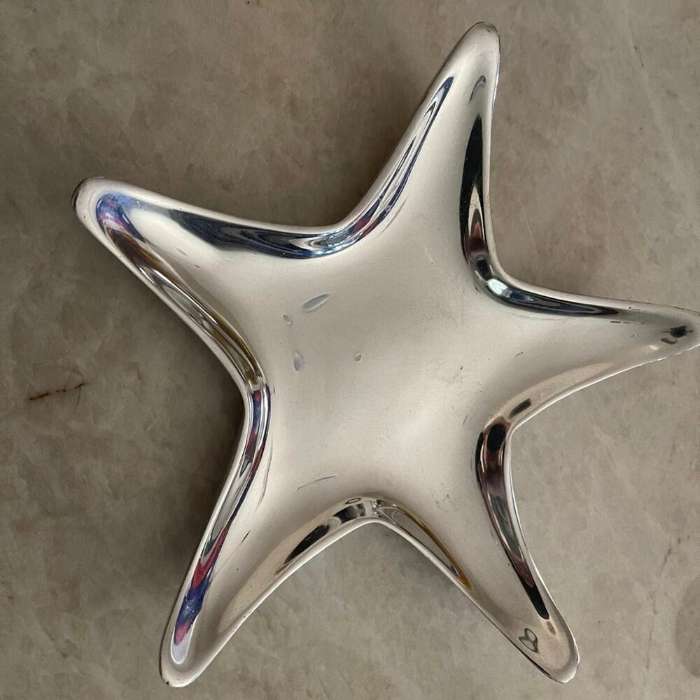 Holland Boone Starfish pewter tray coastal